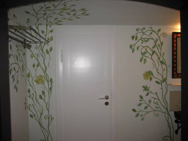 living room wall mural